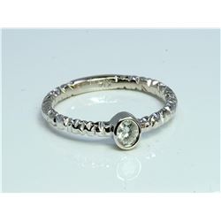 Diamond 0.16 ct Ring 14Kt White Gold 1.87 gr