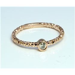 Diamond 0.40 ct Ring 14Kt Rose Gold 2.26 gr