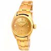 Image 1 : 24mm Lady Rolex 18K Yellow Gold Oyster Perpetual Case with 14K Yellow Gold Band. Style 6509