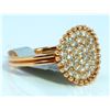 Image 2 : 14K ROSE GOLD RING 3.80GRAM  DIAMOND 0.70CT