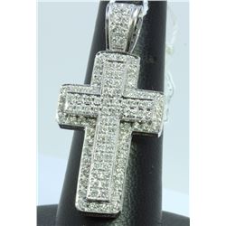 14K WHITE GOLD PENDANT 14.60GRAM  DIAMOND 1.75CT