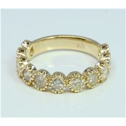 Diamond 1.28 ct Ring 2.56 gr 14K Yellow Gold