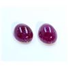 Image 1 : 5 ct & up Cabuchon Ruby Oval Shaped ctw 2Pcs
