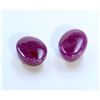 Image 2 : 5 ct & up Cabuchon Ruby Oval Shaped ctw 2Pcs