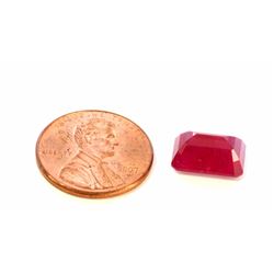 6 ct & up Ruby Emerald Cut ctw