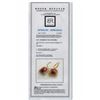 Image 3 : RUBY CABOCHION 11.21CT / DIAMOND 1.27CT / 14K YELLOW GOLD EARRING 8.91GRAM