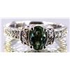 Image 1 : Alexandrite  1.58 ctw Diamond Ring 14KW