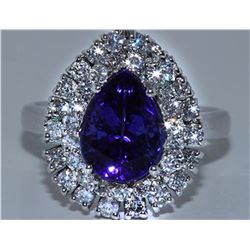 Tanzanite w/ Diamond Ring  Tanzanite 3.50ct