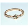 Image 1 : Diamond 0.06  ct Ring 14Kt Rose Gold 1.58 gr