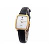 Image 1 : Lady Rolex 18K Yellow Gold Cellini Watch. Silver Dial. 18K Yellow Gold Bezel. Brown-Leather Strap. S