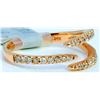 Image 2 : 14K ROSE GOLD RING 2.76GRAM  DIAMOND 0.34CT