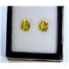 Image 1 : 2 ct & up Yellow Sapphire Cushion Cut ctw 2Pcs