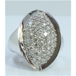 14K WHITE GOLD RING 8.91 GRAM  DIAMOND 1.27CT