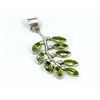 Image 1 : Sterling Silver .925 Leaf Design Lemon Quartz Pendant 10.0g Dim.18x45mm 9.97gr