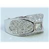 Image 1 : 14K WHITE GOLD RING 8.90 GRAM  DIAMOND 1.80CT DIAMOND 0.16CT CENTER