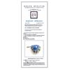 Image 2 : YELLOW SAPPHIRE 1.76CT / BLUE SAPPHIRE 2.20CT / TANZANITE CAB 34.67CT, 14K W/G PENDANT 8.74GRAM / DI