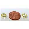 Image 2 : 6 ct & up Yellow Zircon Oval Shaped ctw 2Pcs