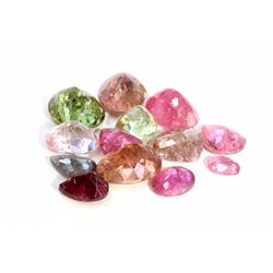 49 ct & up Tourmaline Mixed Lot ctw 13Pcs