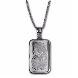 10 gram Silver - Pamp Suisse Fortuna Pendant (w/Chain)