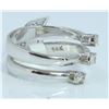 Image 1 : 14K WHITE GOLD RING 5.31 GRAM  DIAMOND 0.18CT