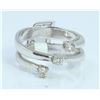 Image 2 : 14K WHITE GOLD RING 5.31 GRAM  DIAMOND 0.18CT