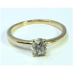 Diamond 0.48 ct Ring 14Kt Yellow Gold 1.45 gr