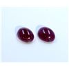Image 1 : 11 ct & up Cabuchon Ruby Oval Shaped ctw 2Pcs