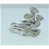 Image 1 : 14K WHITE GOLD RING 15GRAM  DIAMOND RD 0.62CT