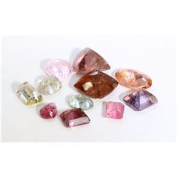 44 ct & up Tourmaline Mixed Lot ctw 11Pcs