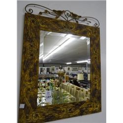 Metal Framed Love Bird Accent Mirror