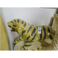 Mirrored Mosiac Tiger Figure