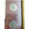 Image 3 : A Picture Frame With A V-Nickel Collection, Stamps & Genuine Silver Granules