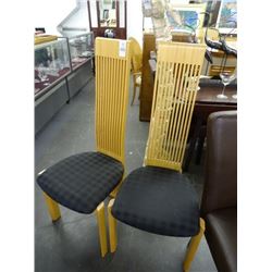 Contemporary Tallback Padded Chairs (2)