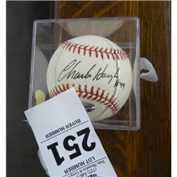 Charlie Hough 1993 Opening Day Pitcher Ball w/Coa