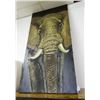 Image 1 : Unframed Elephant Head On Canvas