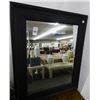 Image 1 : Painted Black Wood Framed Beveled Mirror