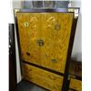 Image 1 : Oriental Brass Accent Armoire & 2 Night Stands