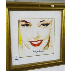 Framed Marilyn Monroe Sketch