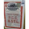 Image 1 : Framed Registered PCC & STL Railroad