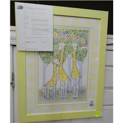 Framed Lithograph by Barbara Salzer