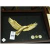 Image 1 : Shadow Box w/Eagle & Collector Coins