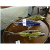 Image 1 : 3 Artist Signed Glass Fish - 3 Times the Money