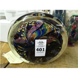 Large Art Glass Paperweight