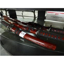 Ceremonial 3 Piece Samurai Sword Set - Decorator