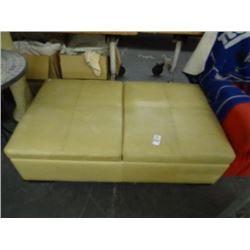 Leather Ottoman w/Storage