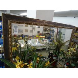 Large Framed Beveled Mirror