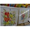 Image 2 : 5 Framed Floral Watercolor by Hawiian Artist Nadine Panella - 5 Times the Money