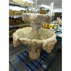 Concrete Lionhead Fountain