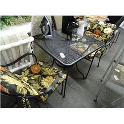 Wrought Metal Bistro Table & 2 Chairs