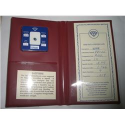CERTIFIED 1.11 CARAT SAPPHIRE!! COMES IN CERT CASE WITH PAPERWORK AND APPRAISAL SHOWS $100.00 BUT IS